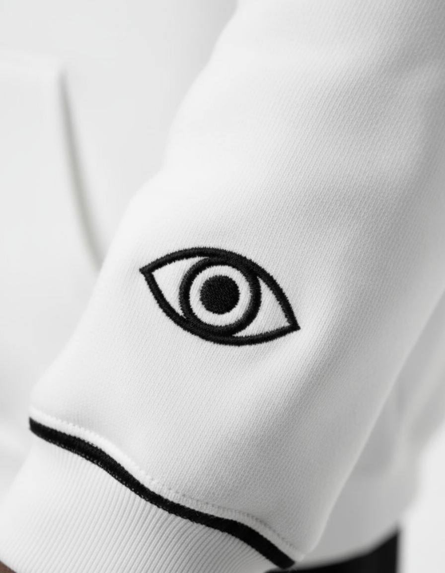 Stay Centered Hoodie – White Edition